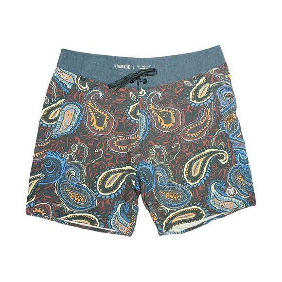 Roark Black Floral The Passage Board Shorts Mens Swimwear Beach Surf Size 32 - Picture 1 of 8